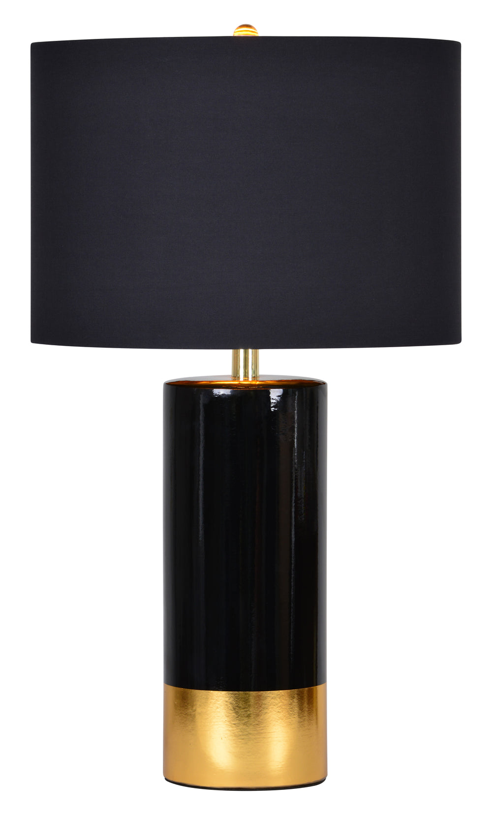 The Tuxedo 29" Length Table Lamp, Black and Gold - Main Image - LPT631