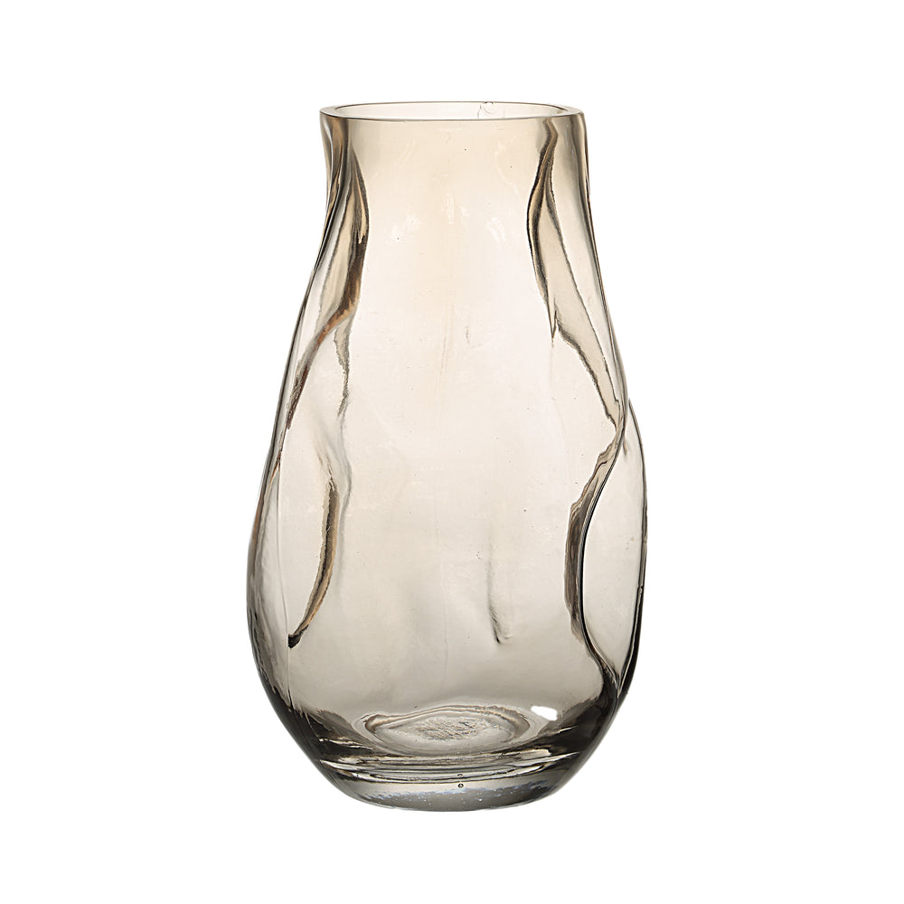 Tawny Indoor Mouth Blown Glass Glass Vase, Beige - Main Image - VAS284