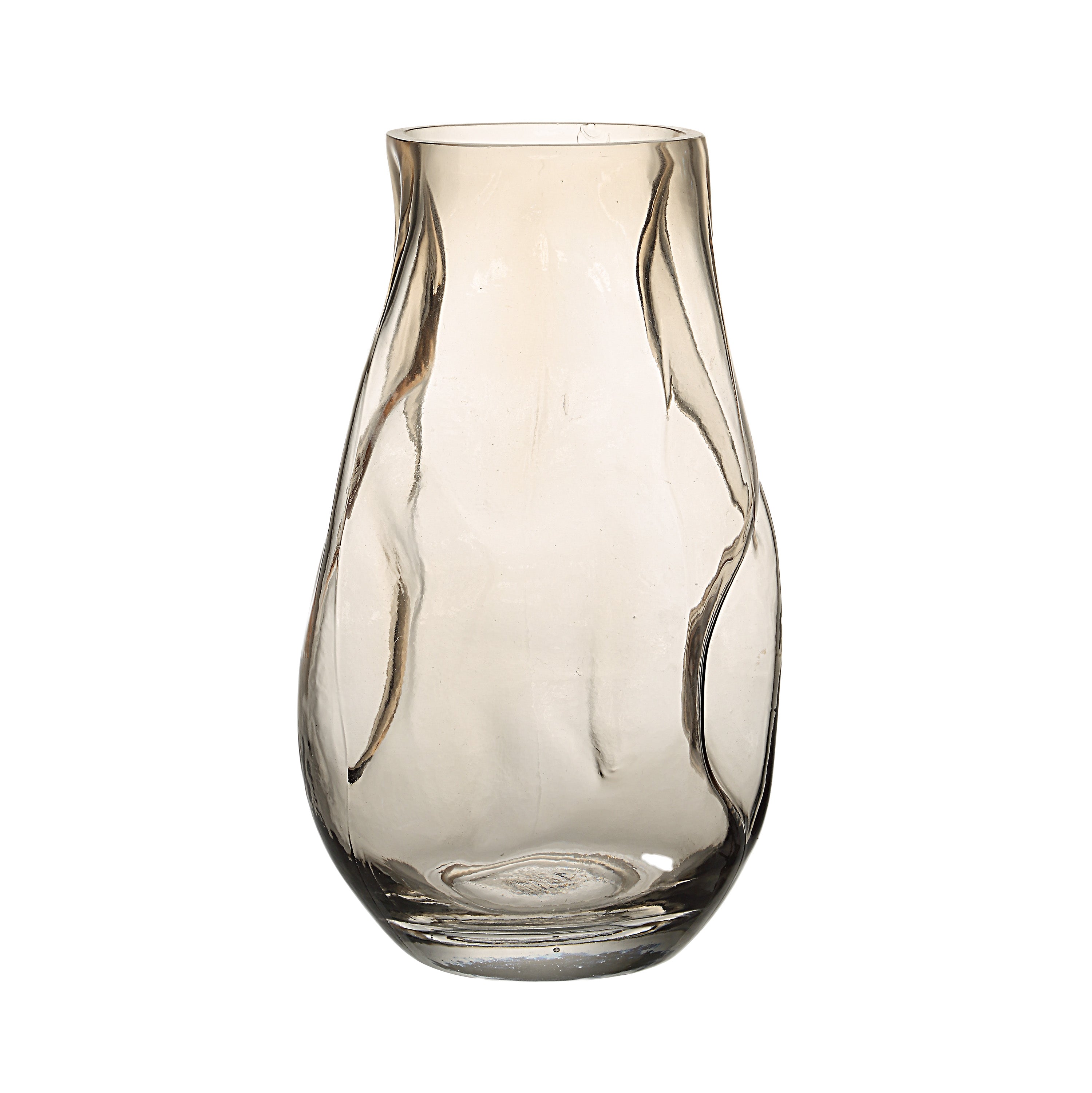 Tawny Indoor Mouth Blown Glass Glass Vase, Beige - Main Image - VAS284