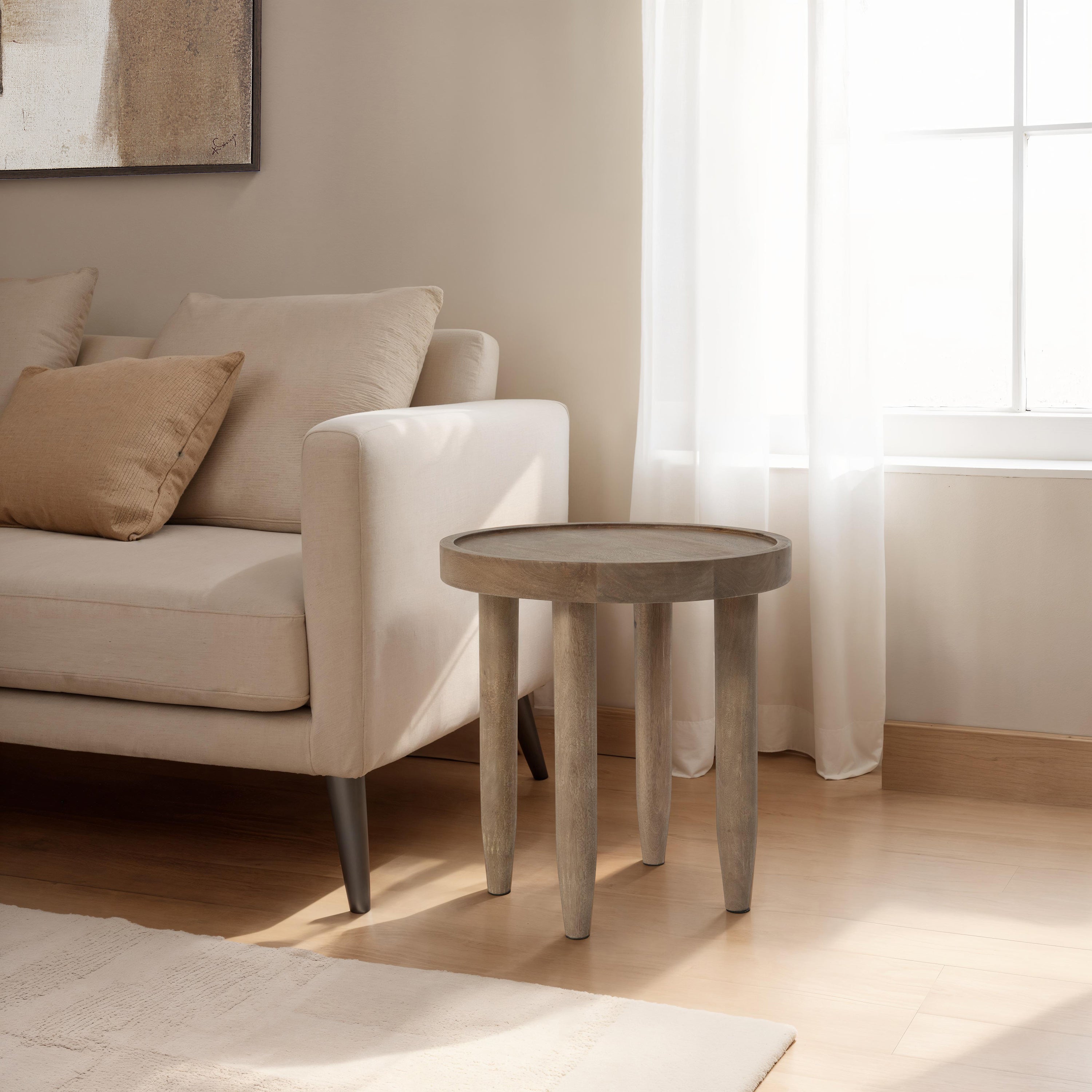 Cicoria 19.0" Height Side Table - White Label Lifestyle Image - TA537