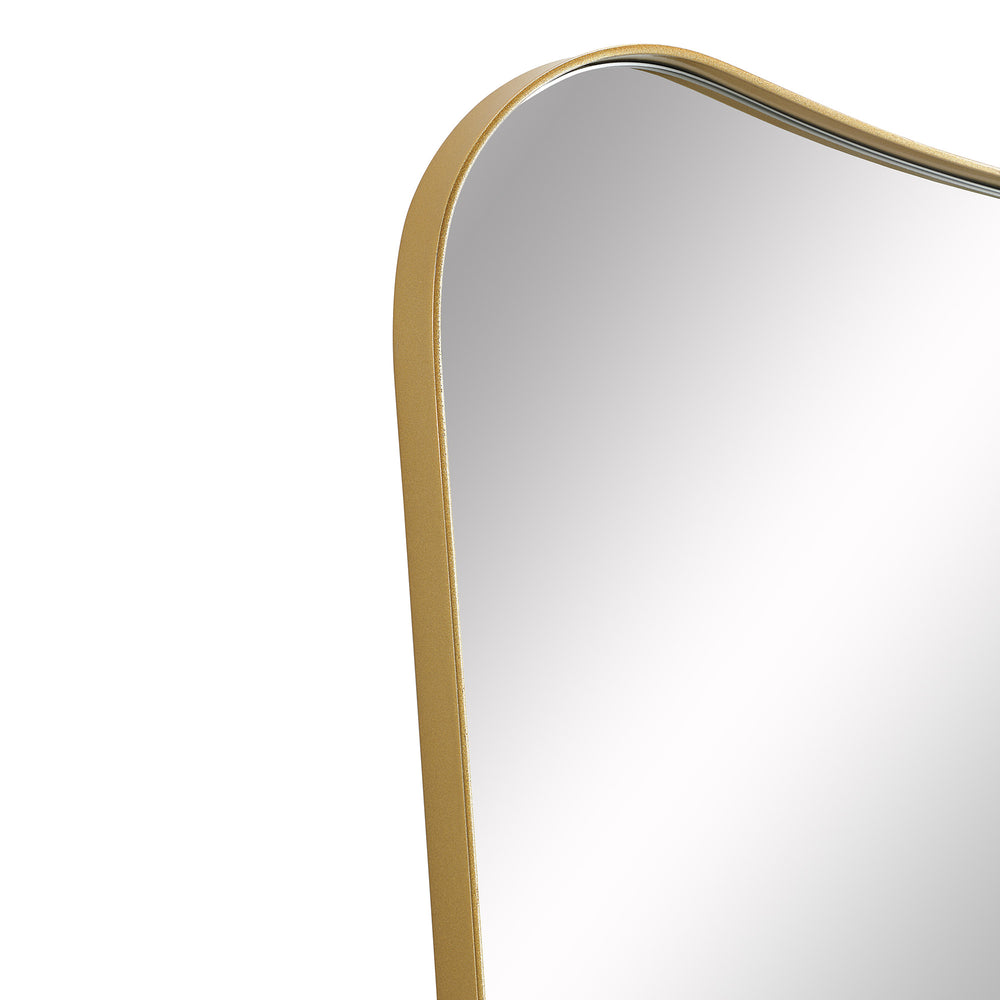 Artesia 45" Tall Rectangle Wall Mirror, Yellow - Detail Image - MT2516