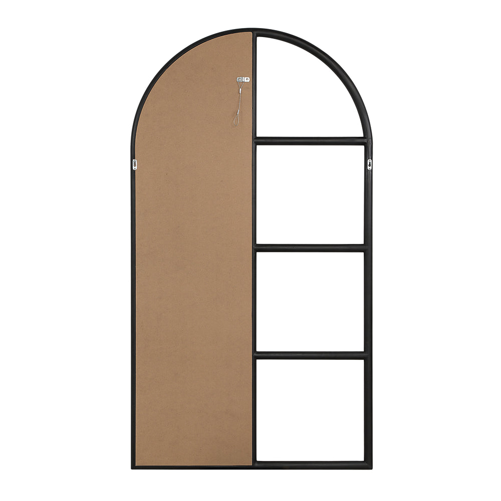 Trellis 69.75" H x 38" W Wall Mirror, Black - Backing Image - MT2553