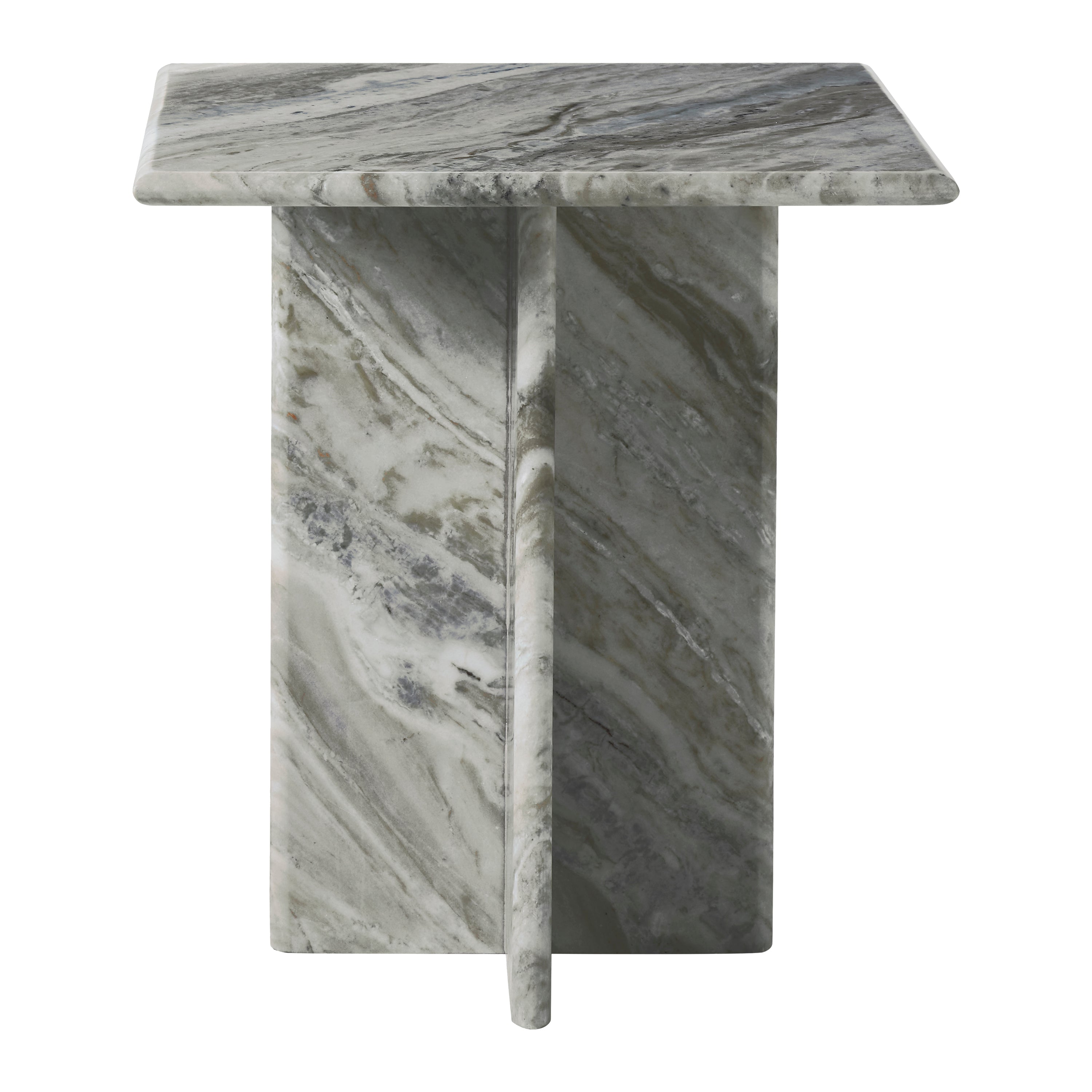 Grayson 20" Height Table, Grey - Angle Image - TA515