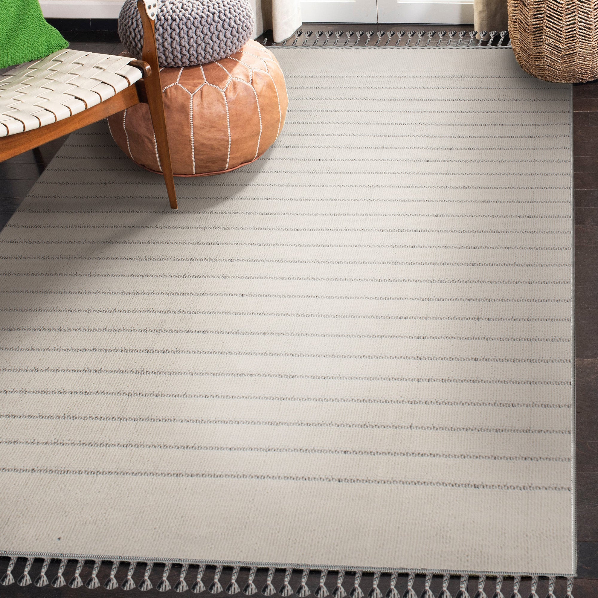 Ambrose 7'10 x 10'2 Power loomed Indoor Rug, Grey - Additional Image 2 - RAMB-10193-810