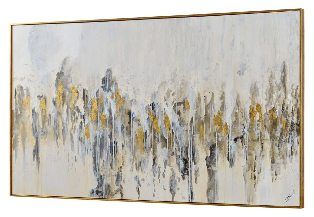 Kobi 40" Wide Canvas Art, Gold - Angle Image - OL1718