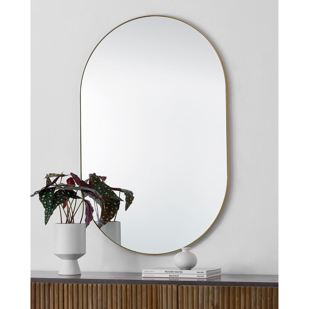 Beckah 40" Tall Oval Wall Mirror, Yellow - Additional Images - MT2526