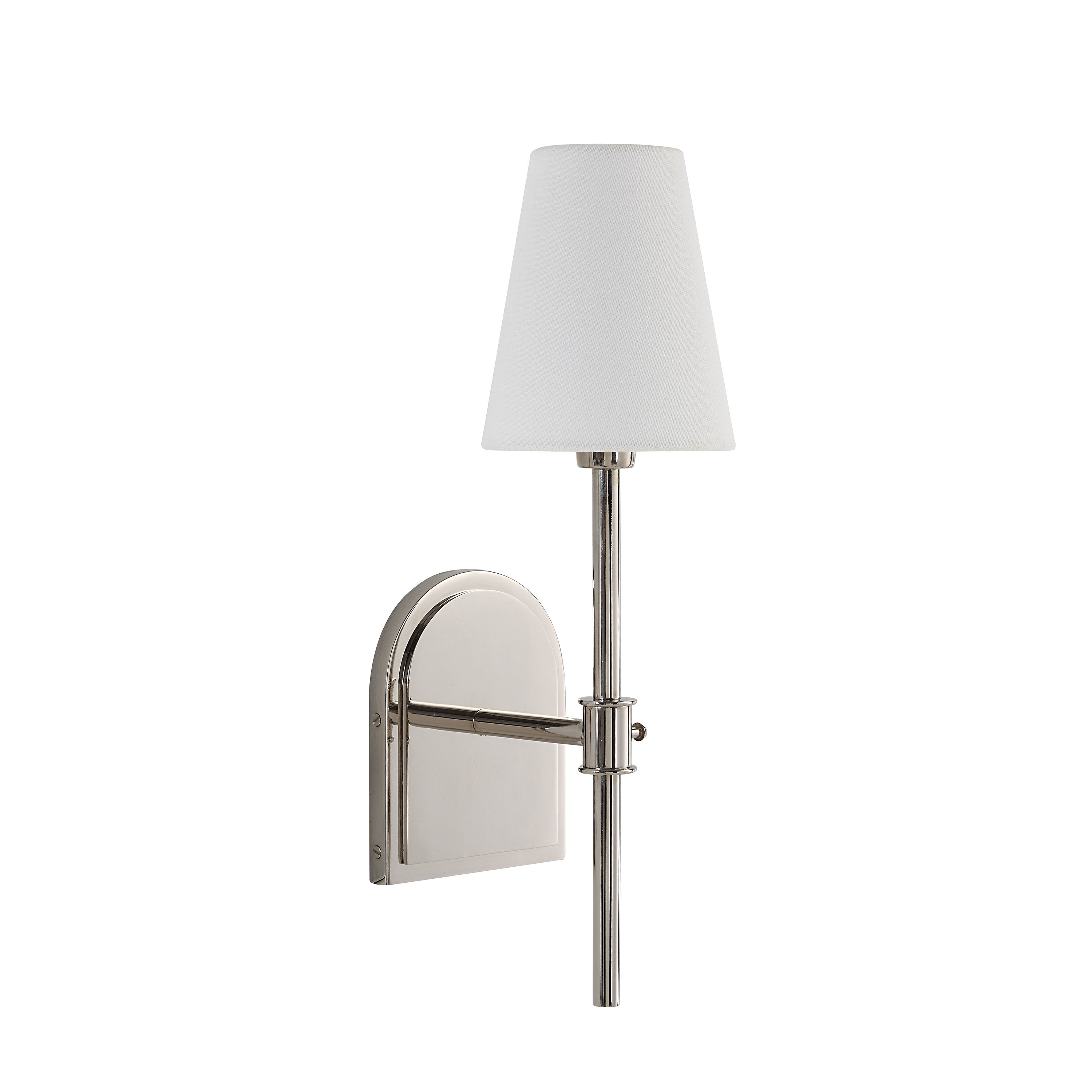Nowra 17.38" Height Wall Sconce, Grey - Angle Image - WS168
