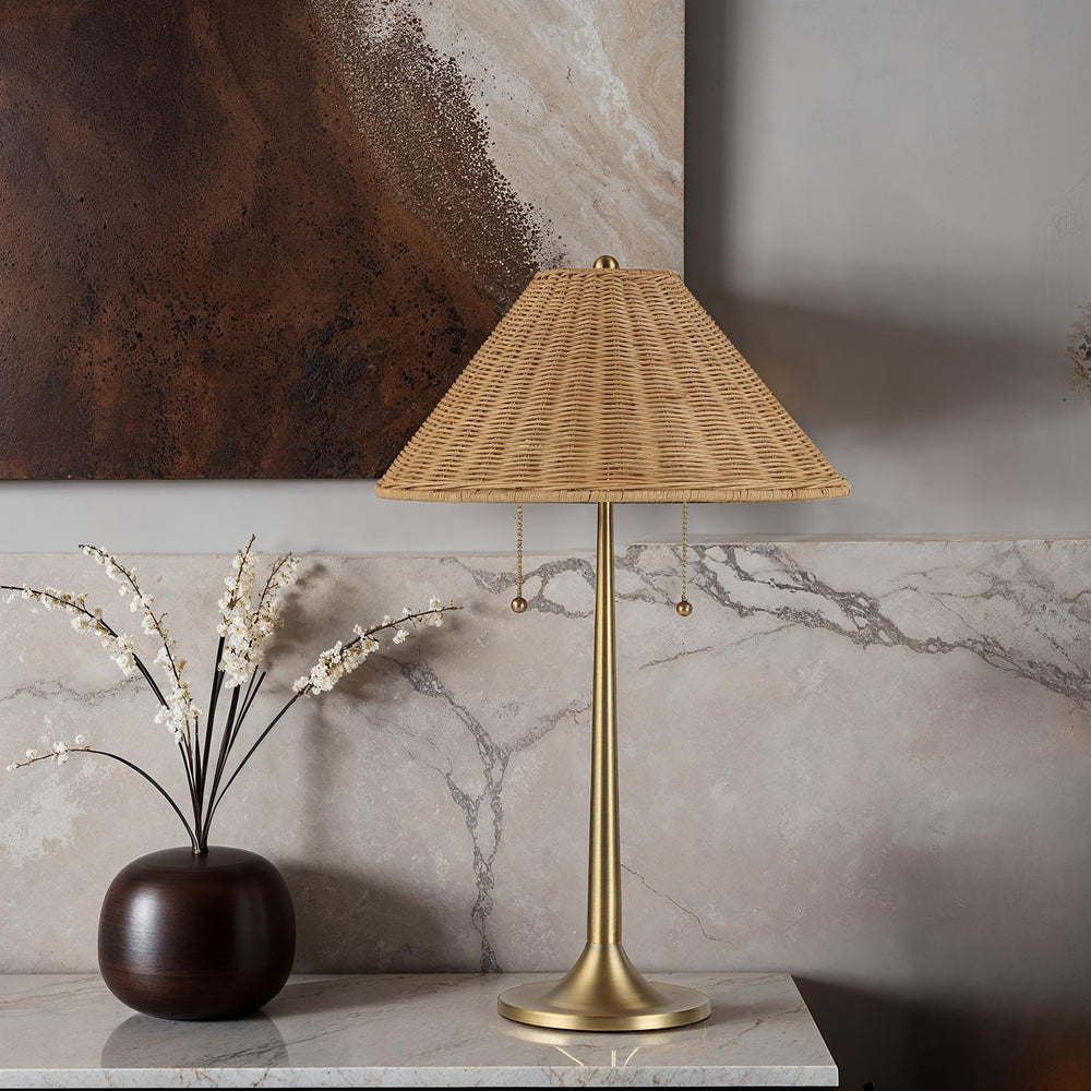 Viana 22" Height Table Lamp, Brown - Lifestyle Image - LPT1300