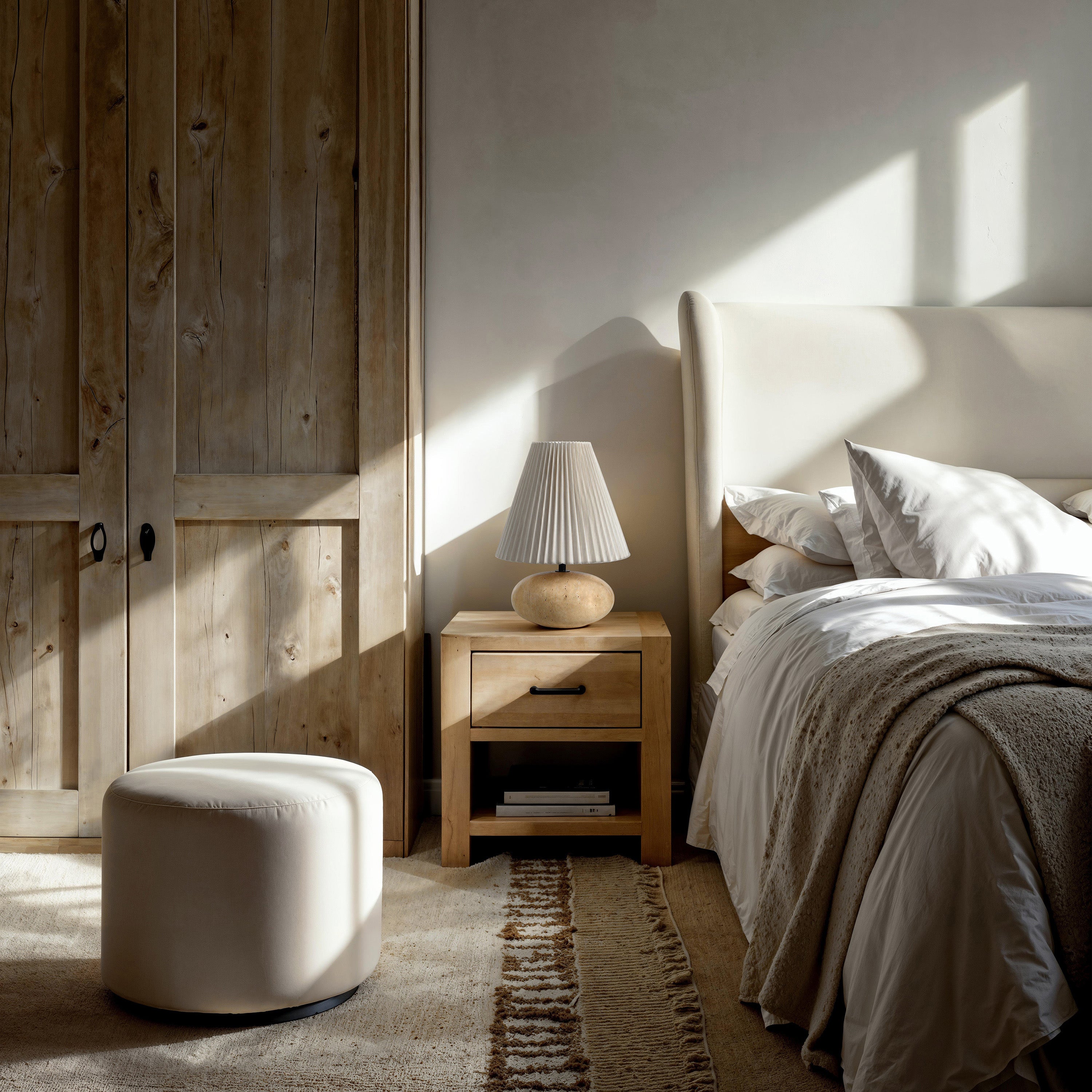 Noto 14.0" Height Table Lamps, Cream - White Label Lifestyle Image - LPT1371