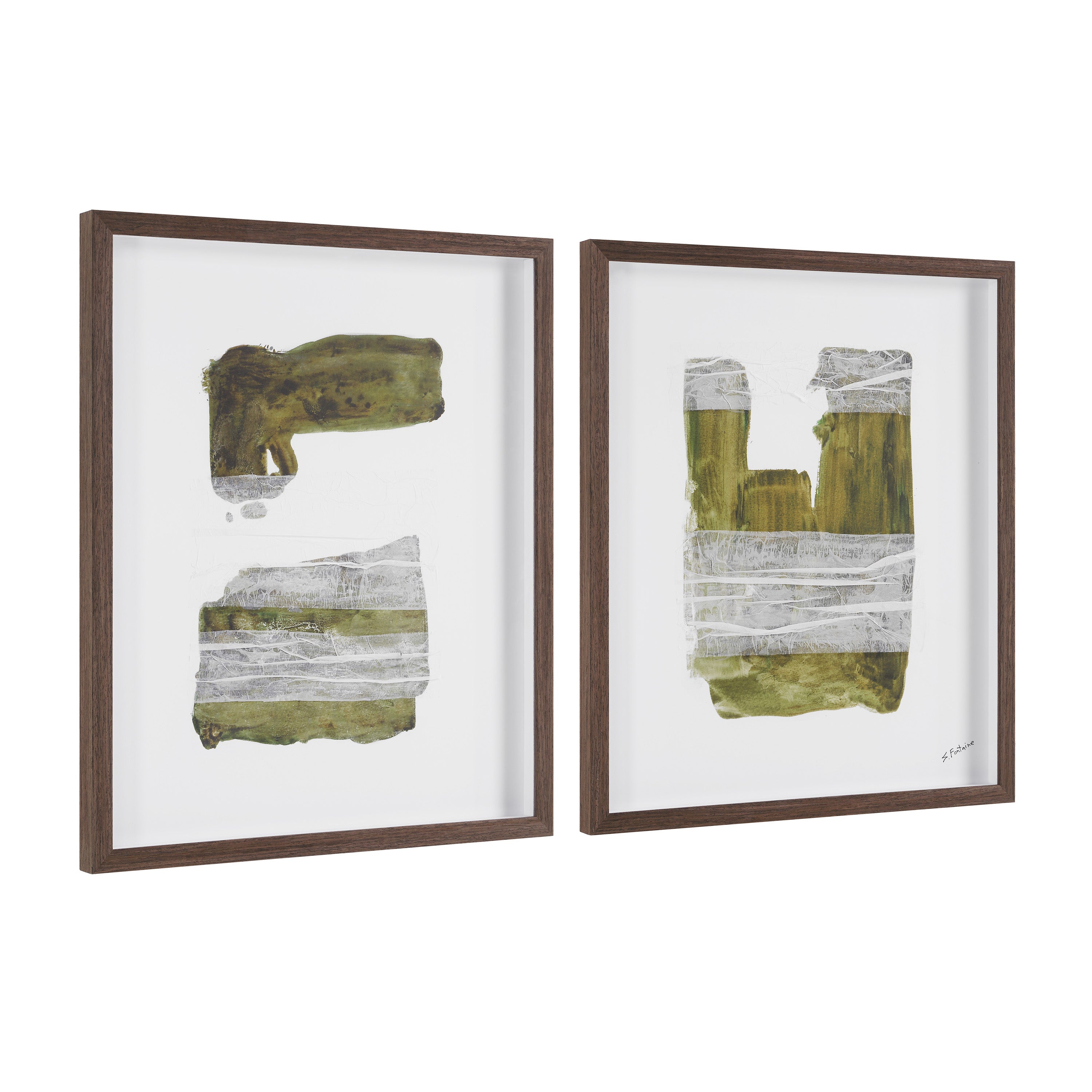 Aimee 20.0" Wide Wall Decor, Printed Artwork (2 Piece Set) - Angle Image - PA0049