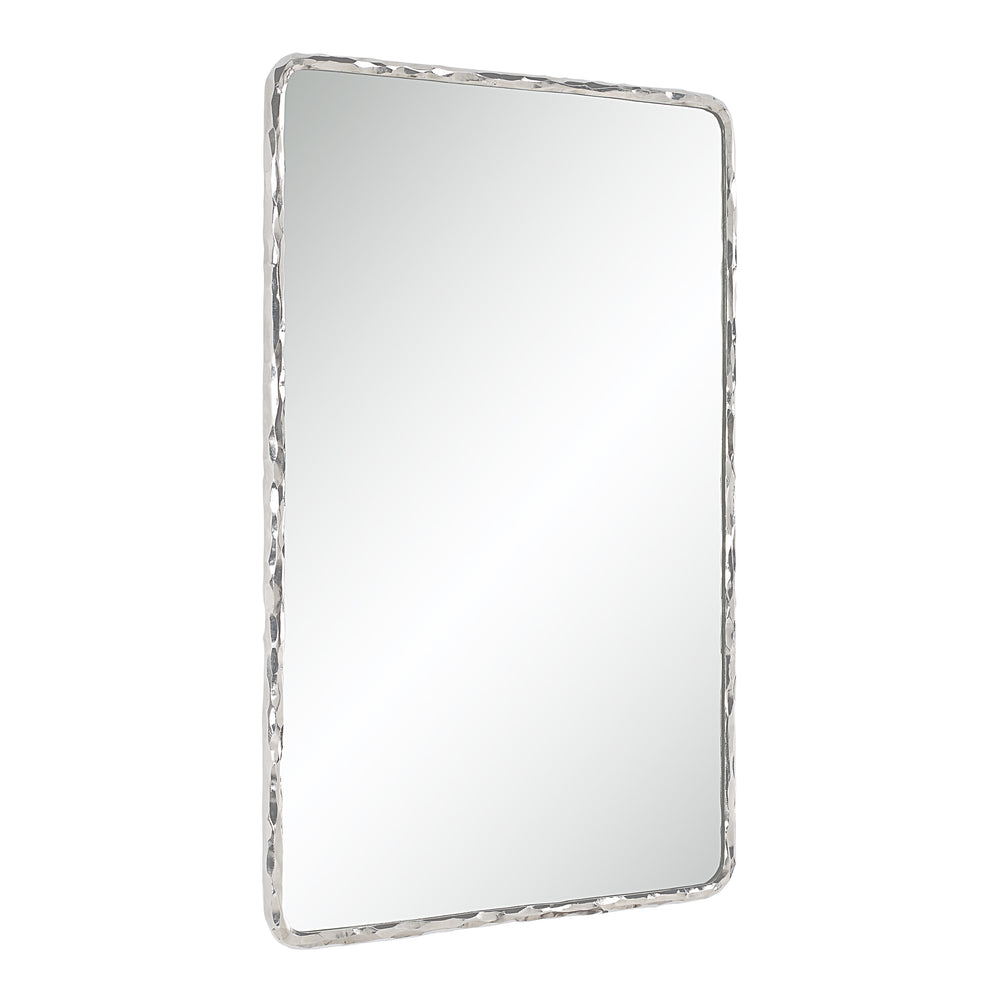 Pollonia 36" H x 24" W Wall Mirror, Grey - Angle Image - MT2694