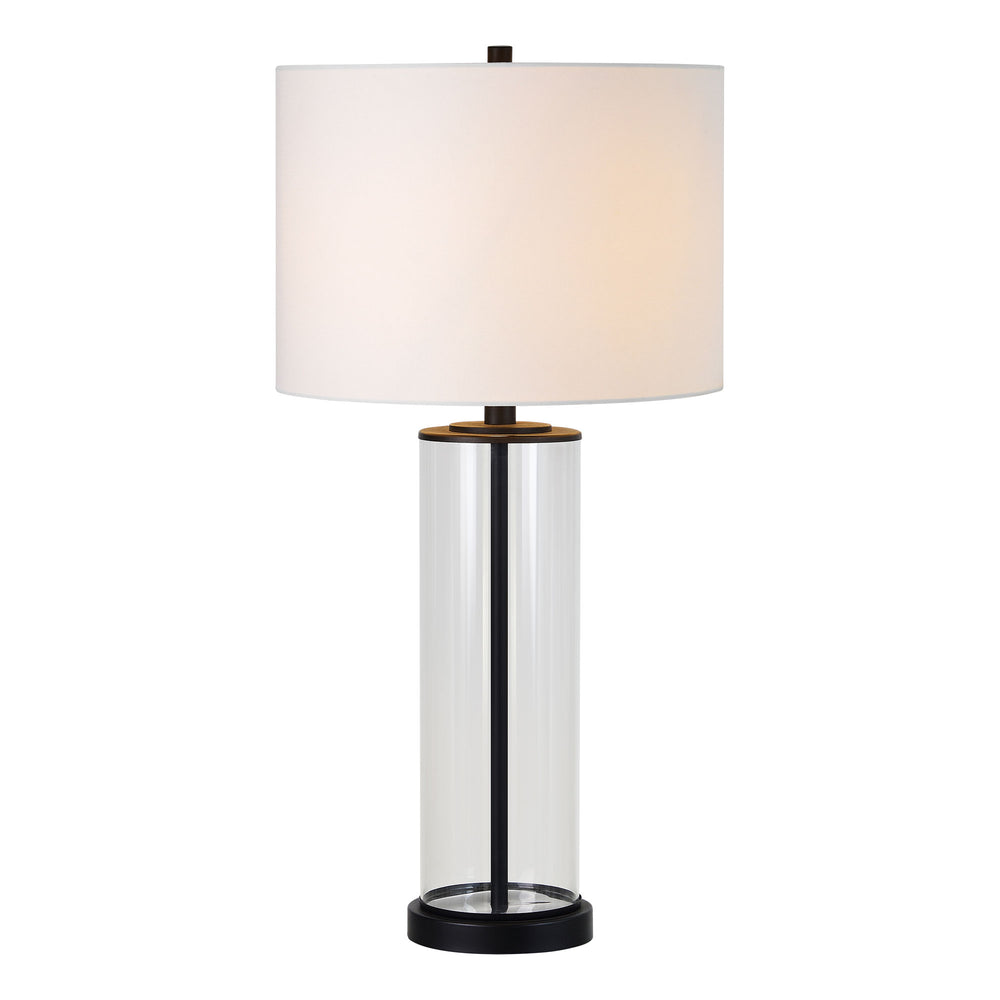 Desdemona 28" Length Table Lamp- Set of two, Clear and Matte black - Additional Image 3 - LPT1235-SET2