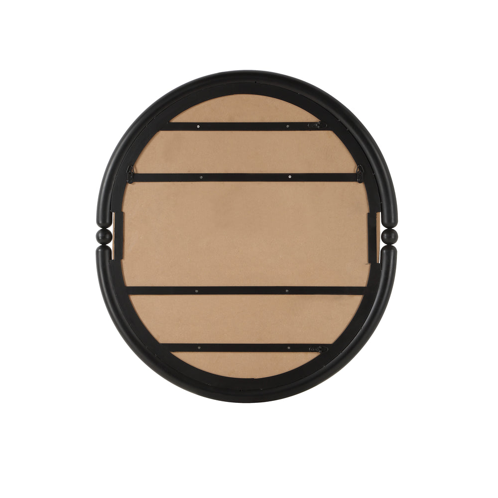 Ditto 40" H x 36" W Wall Mirror, Black - Backing Image - MT2757