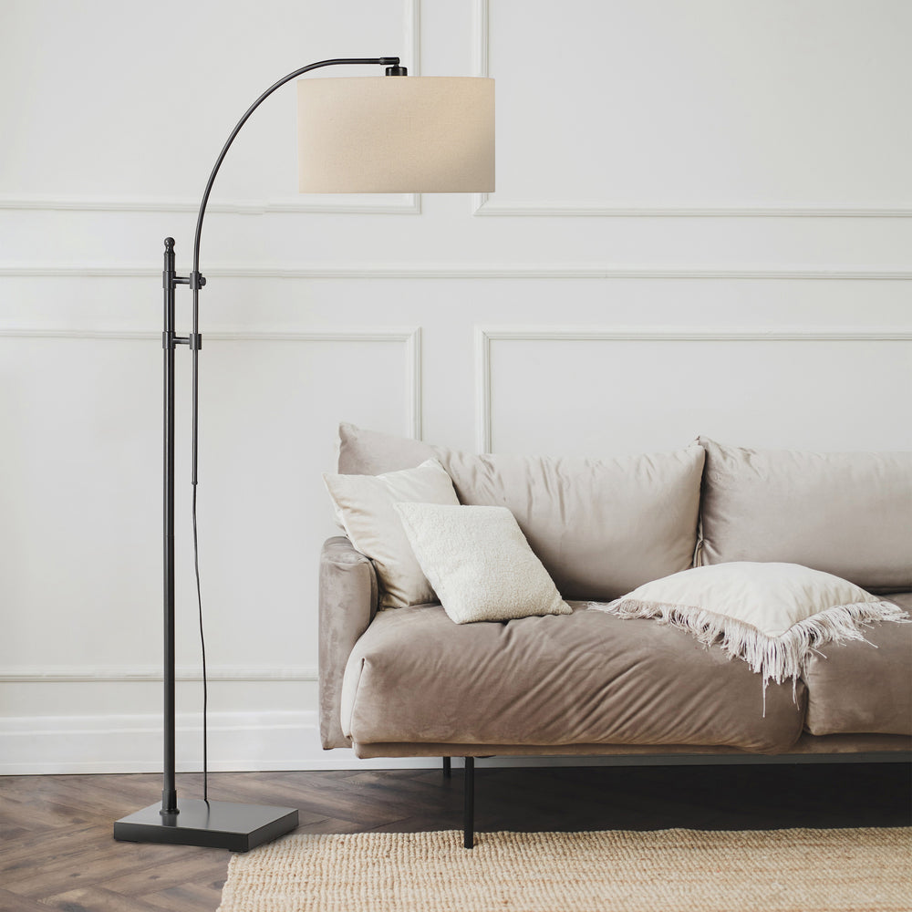 Crystal 66.5" Height Floor Lamp, Black - Lifestyle Image - LPF3166