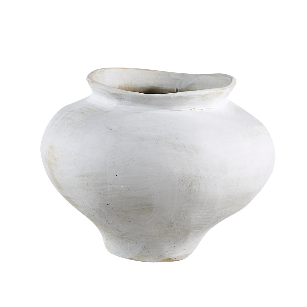 Ella Indoor Vase, White - Angle Image - VAS299