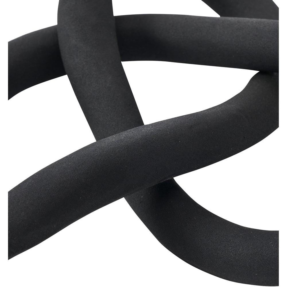 Binna Indoor Aluminum Decorative Object, Matte Black - Detail Image - STA769