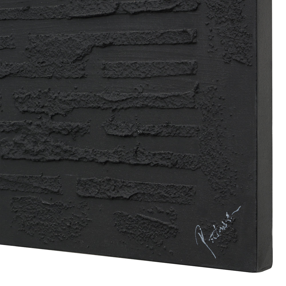 Kinetic 50" H x 40" W Canvas Art, Black - Additional Images - OL2193