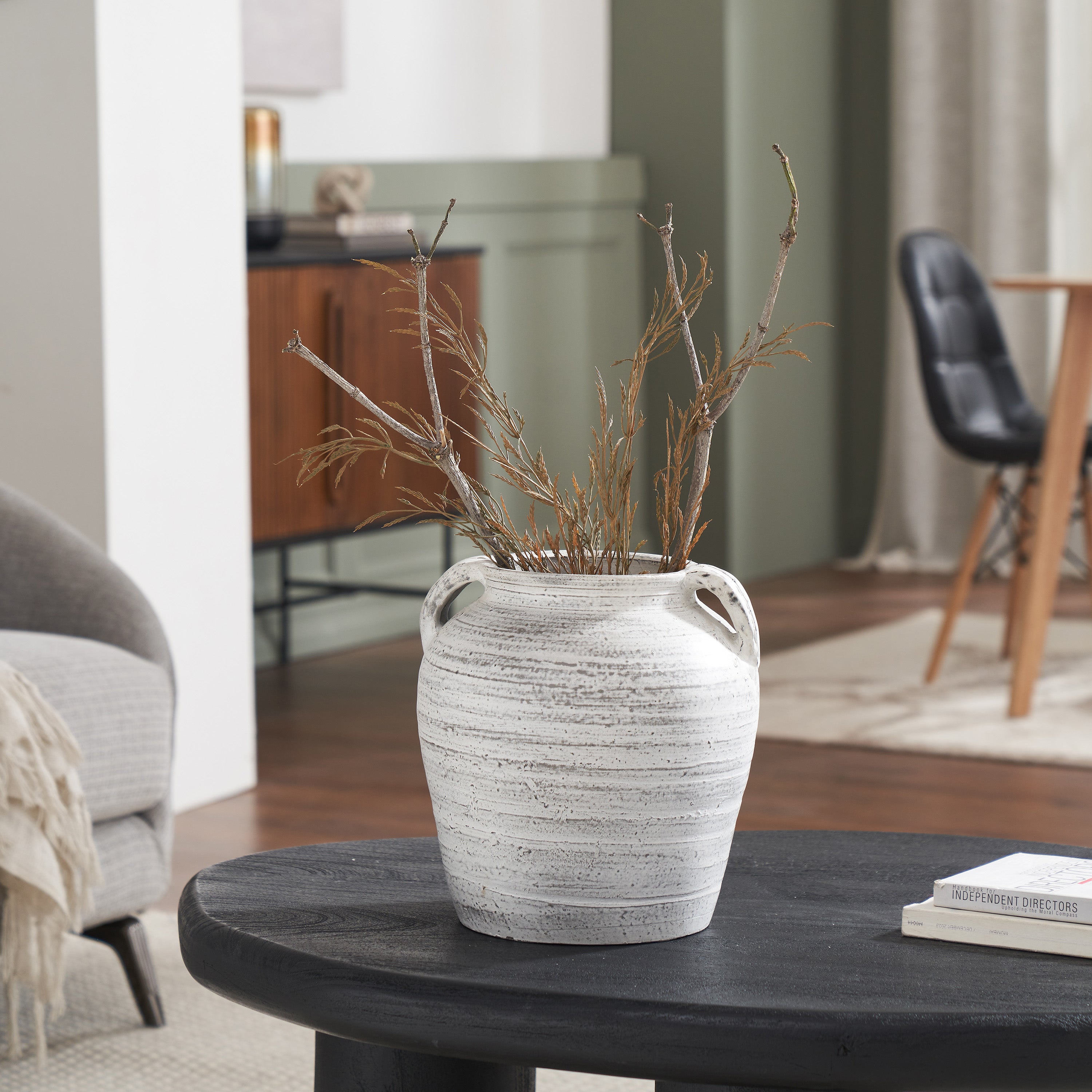Blanco Indoor Vase, White - Lifestyle Image - VAS294