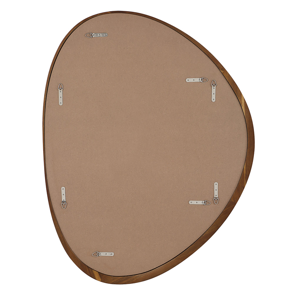 Borago 46" H x 36" W Wall Mirror, Brown - Backing Image - MT2741