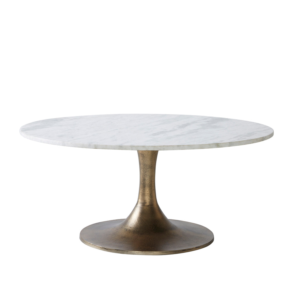 Lovisa Indoor Aluminum Table, Antique Brass - Main Image - TA456