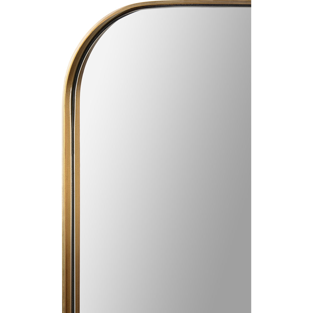 Edwin 36" Tall Rectangle Wall Mirror, Yellow - Detail Image - MT2416