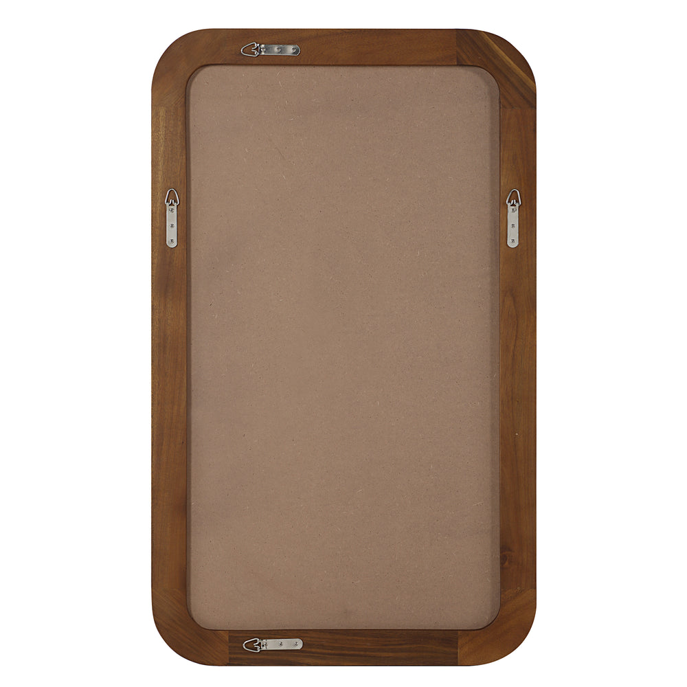 Salvia 40" H x 24" W Wall Mirror, Brown - Backing Image - MT2742