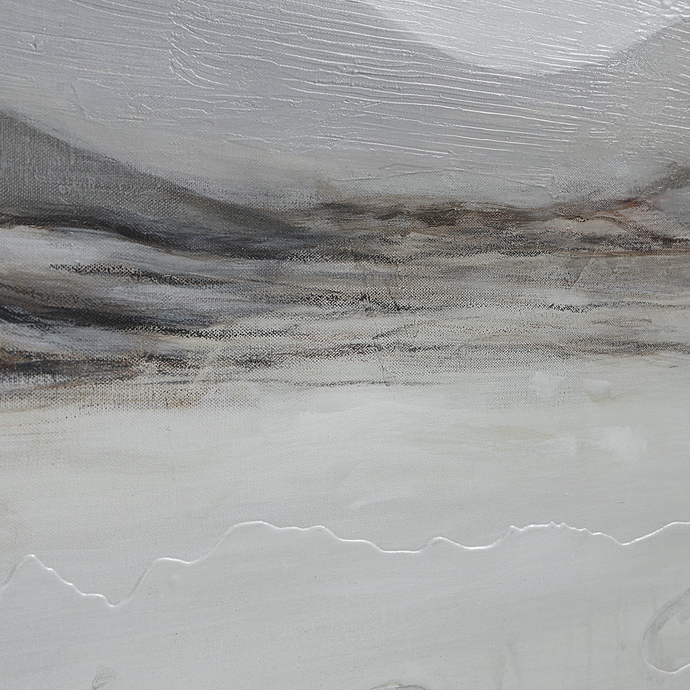 Campania 70" Wide Canvas Art, White, Grey, Beige - Detail Image - OL2175