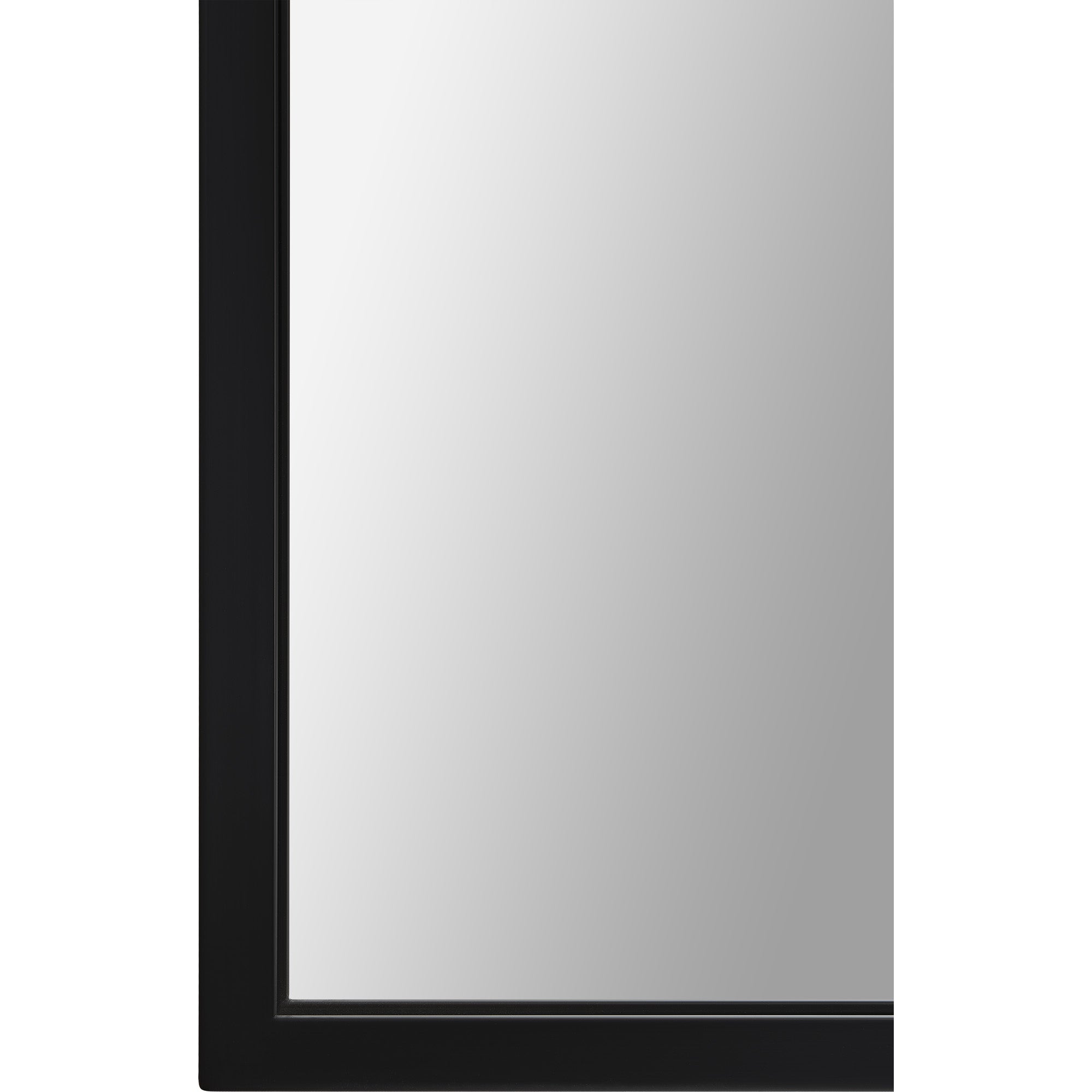 Keene 83" Tall Rectangle Full Length Mirror, Black - Detail Image - MT2499