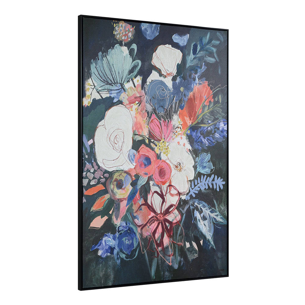 Kyra 60" H x 40" W Canvas Art, Black - Angle Image - OL2221