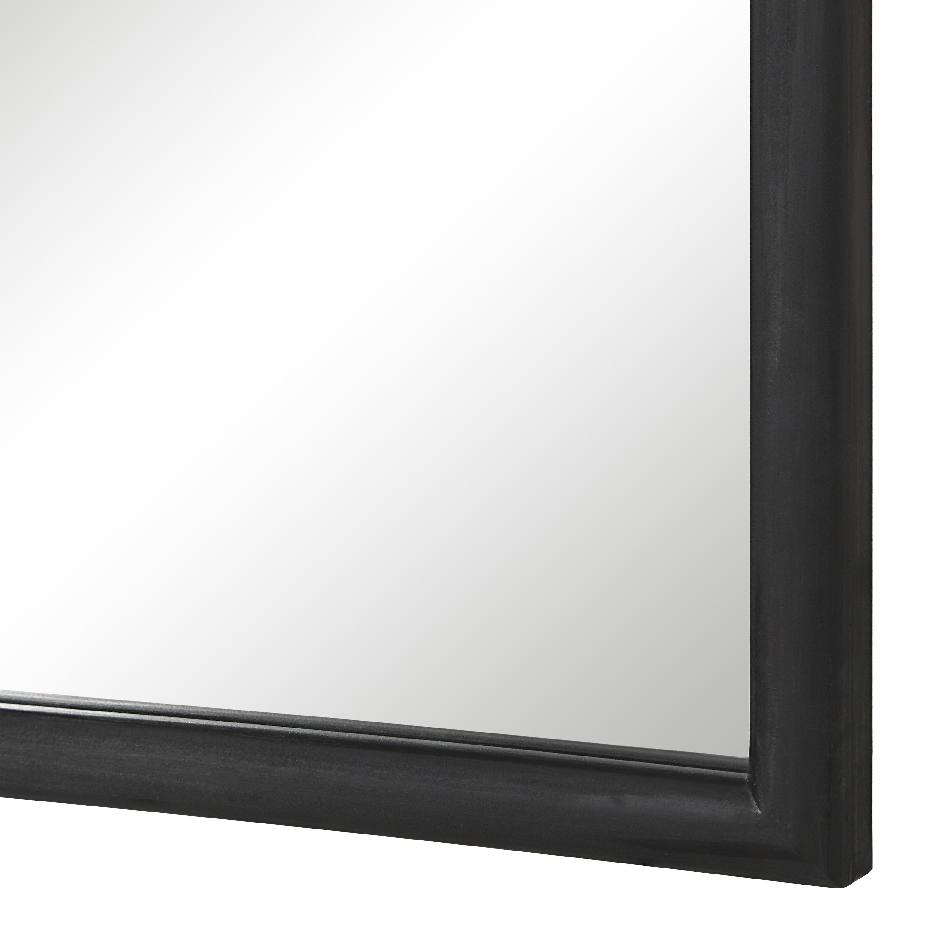 Olfito 24" H x 18" W Wall Mirror, Black - Detail Image - MT2715