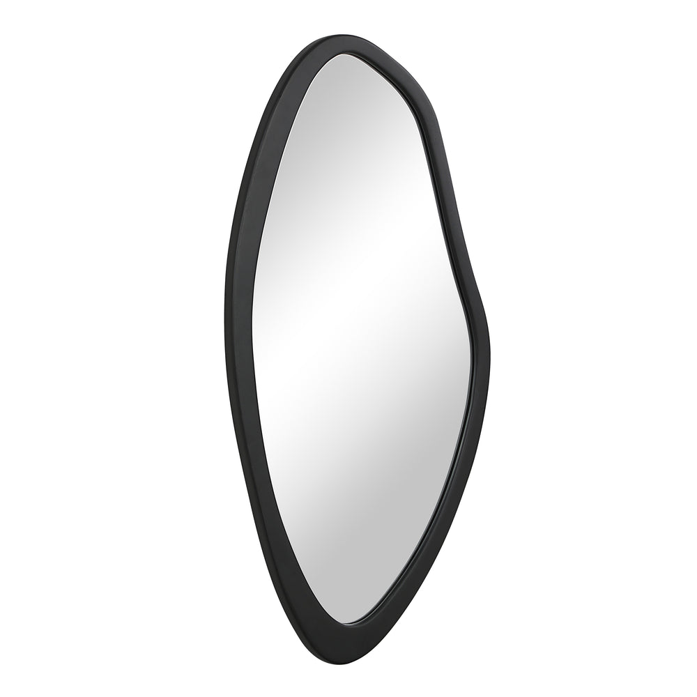 Trani 40" H x 19.75" W Wall Mirror, Black - Angle Image - MT2702