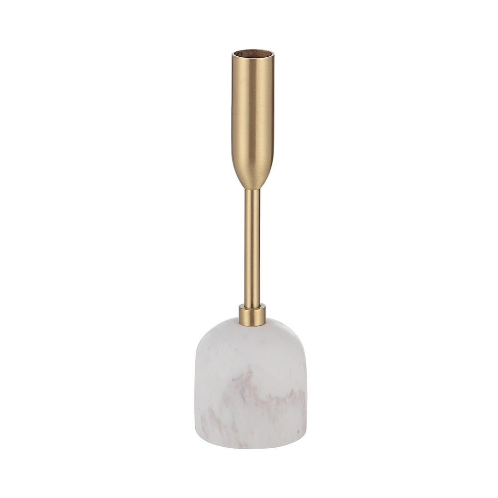 Marchesa Indoor Iron Set Of 3 Tapered Candle Holder, Satin Brass - Additional Image 2 - CAN183