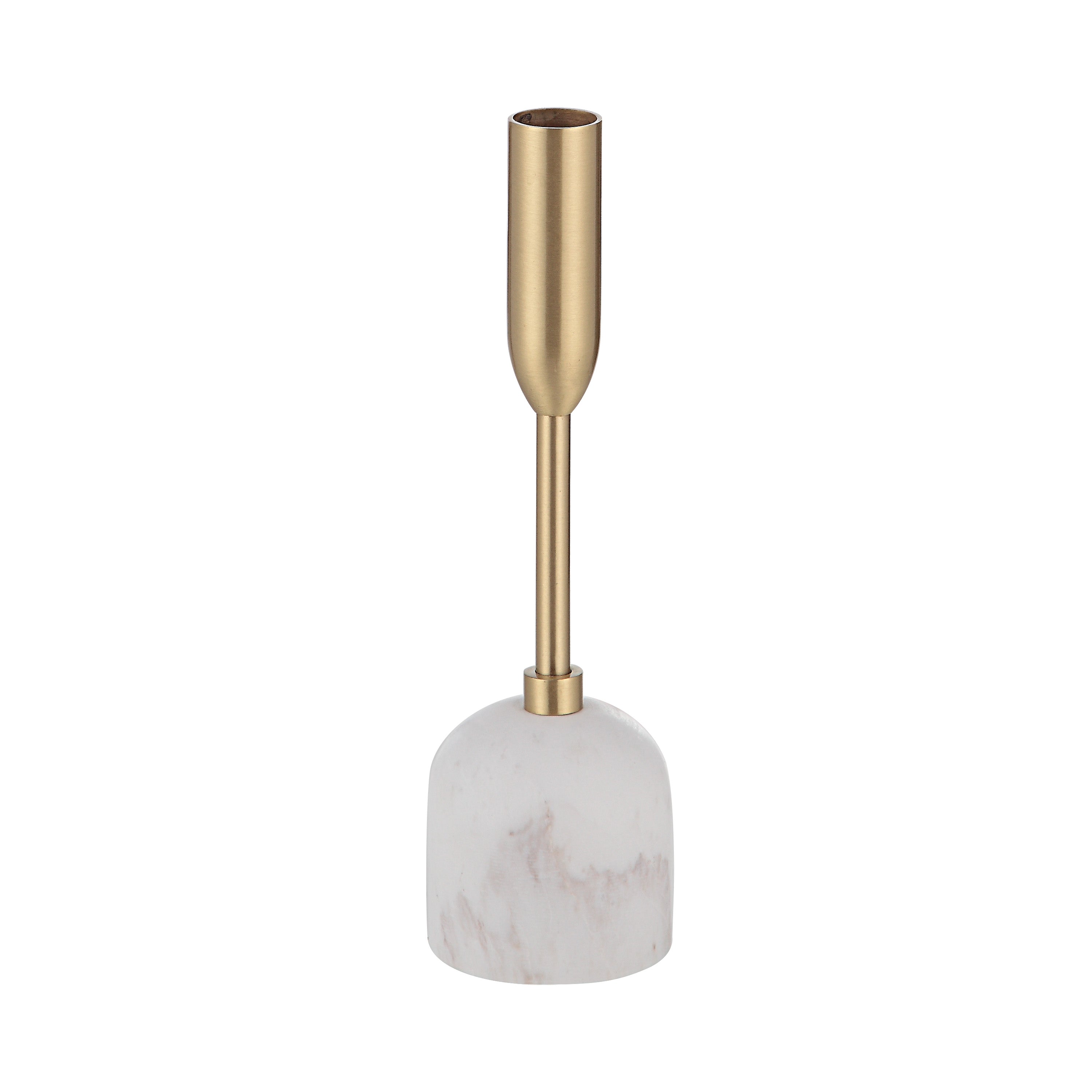 Marchesa Indoor Iron Set Of 3 Tapered Candle Holder, Satin Brass - Additional Image 2 - CAN183