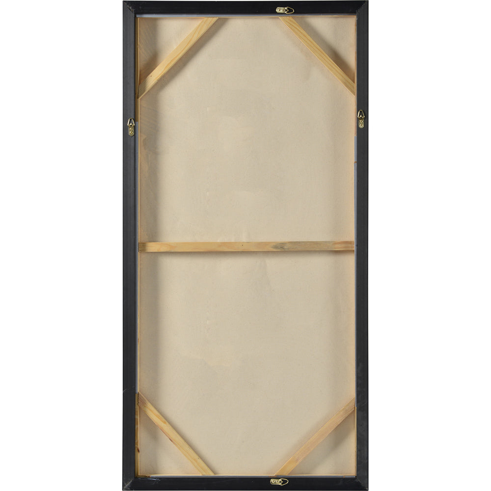 Yanno 30" Wide Canvas Art, Silver - Backing Image - OL1901