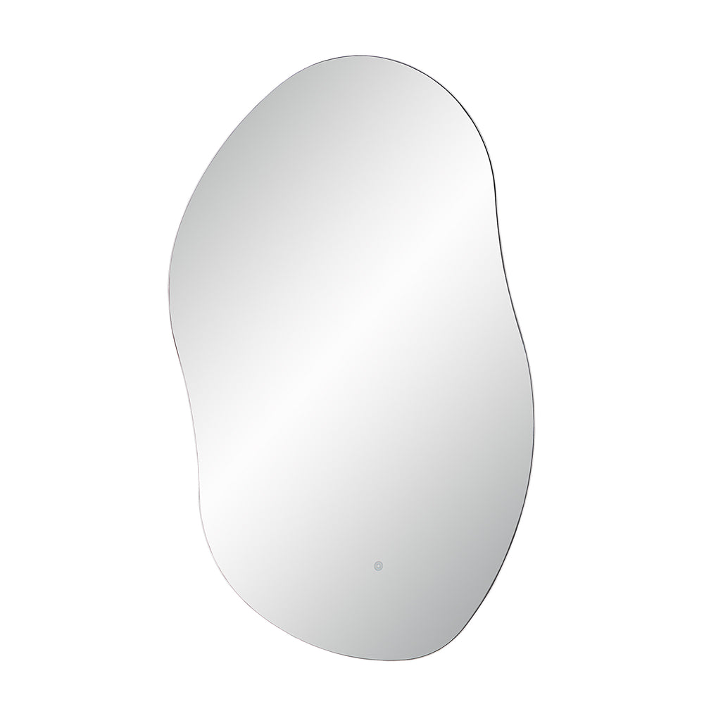 Forli 45" Tall Irregular LED Mirror, Clear - Angle Image - MT2569