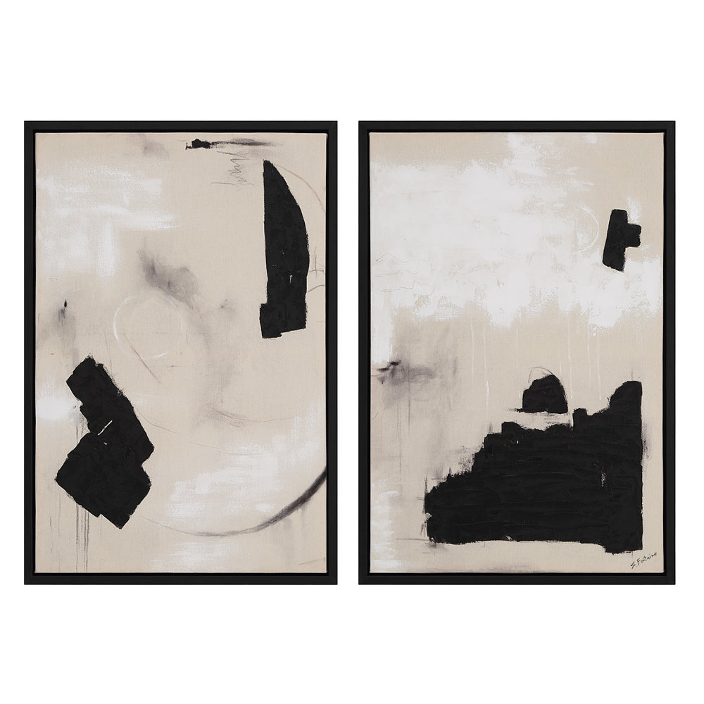 Asia 24" Wide Canvas Art with Wood Frame, Painted Black - Main Image - OL2146