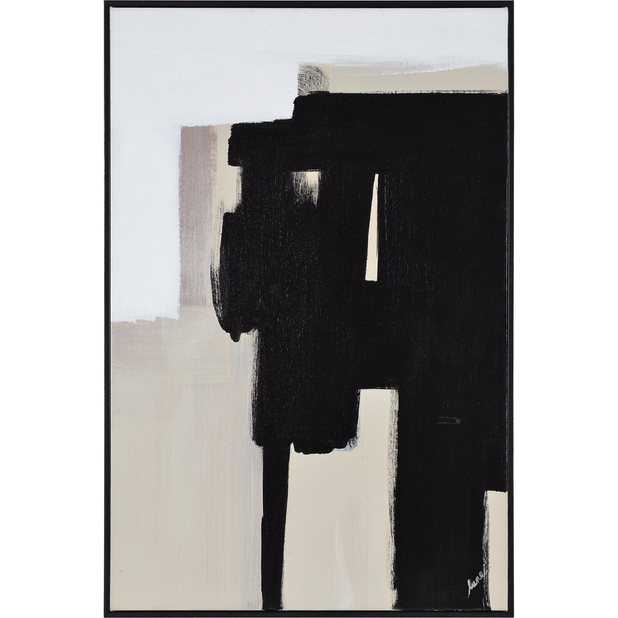 Telesto 24" Wide Canvas Art, Black - Additional Image 3 - OL2046