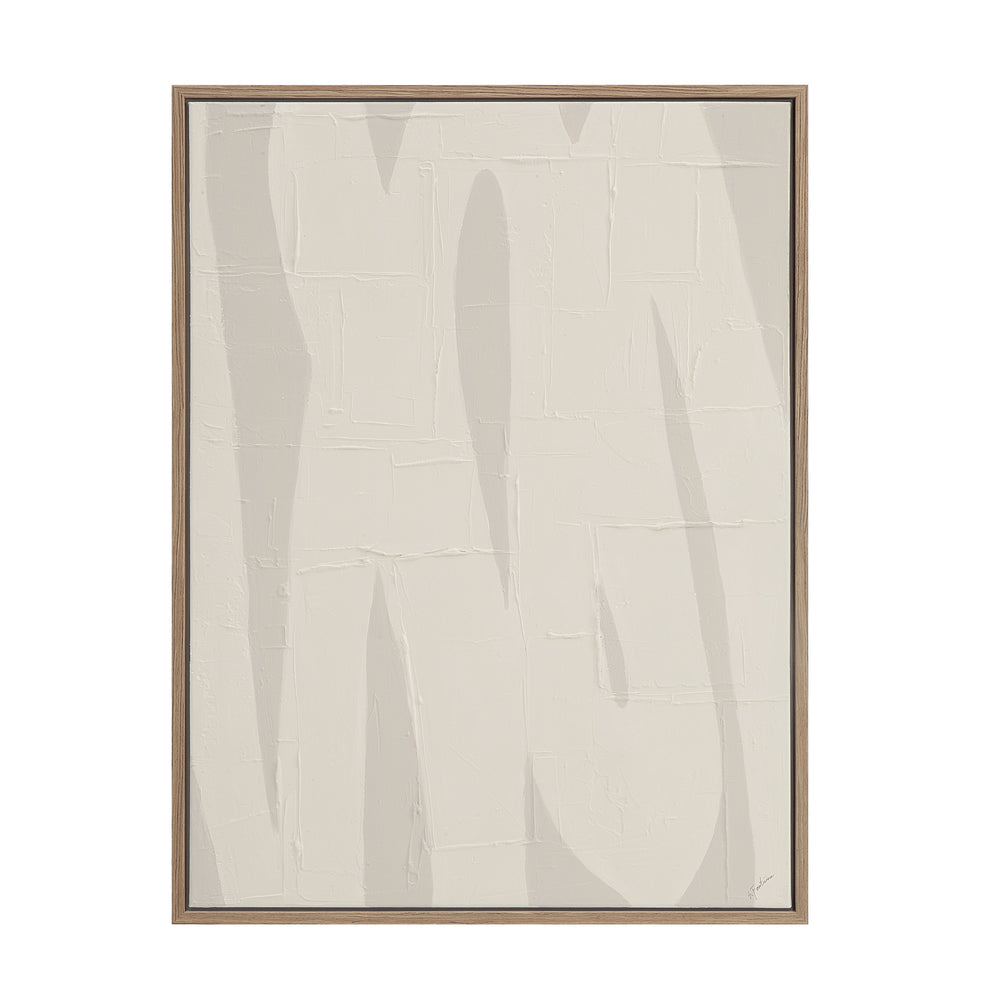 Allegra 36.1" Wide Canvas Art with Wood Frame, Oak - Main Image - OL2138