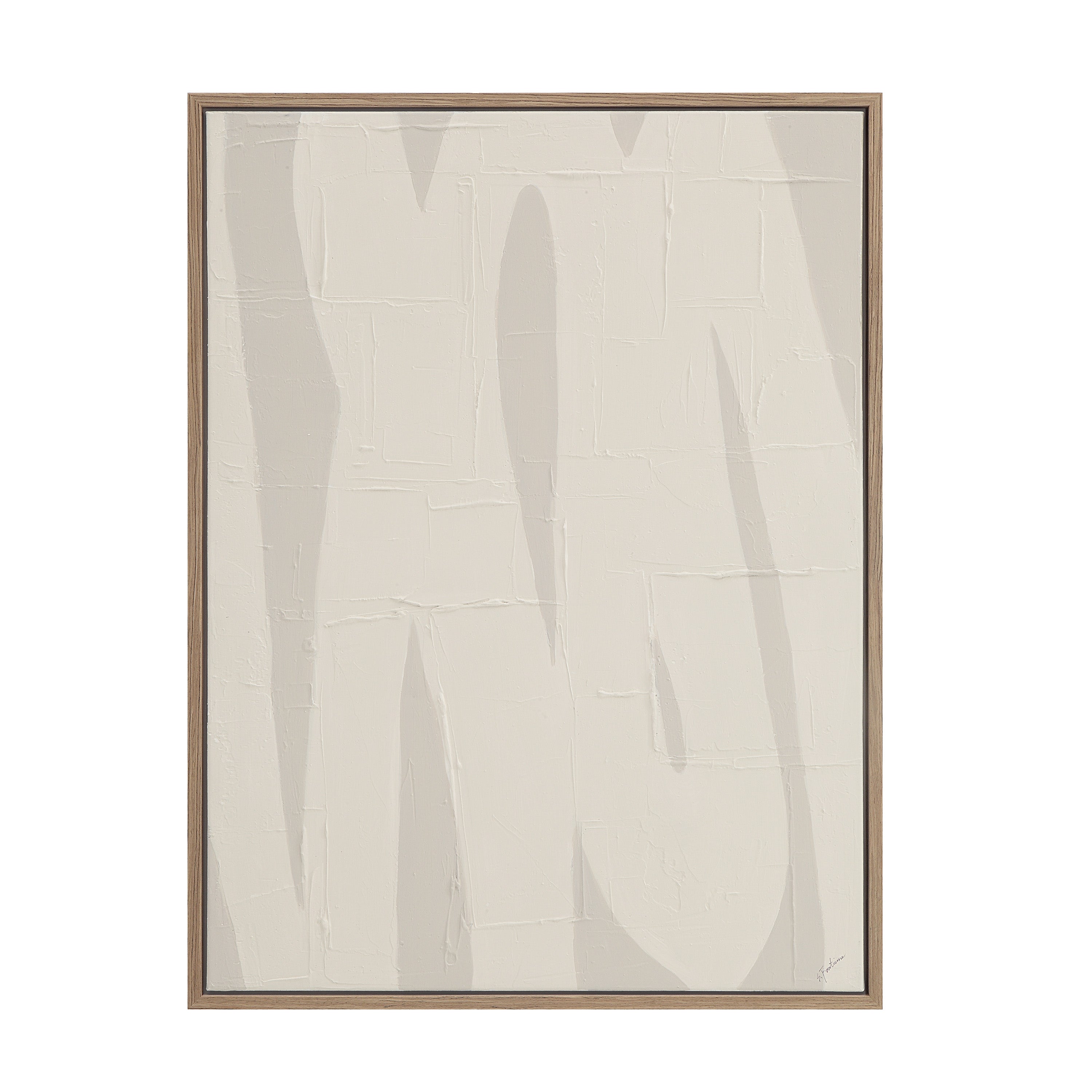 Allegra 36.1" Wide Canvas Art with Wood Frame, Oak - Main Image - OL2138