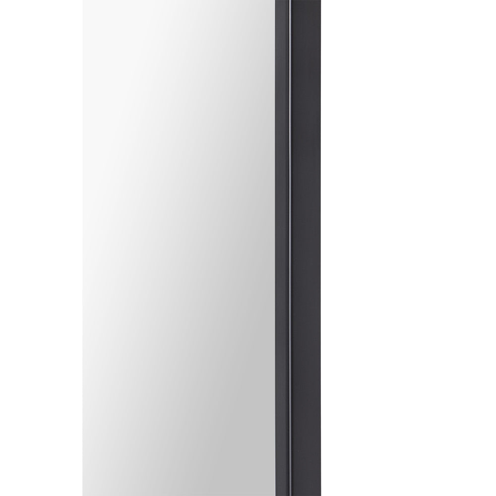 Amara 45" Tall Rectangle Wall Mirror, Black - Additional Image 2 - MT2548