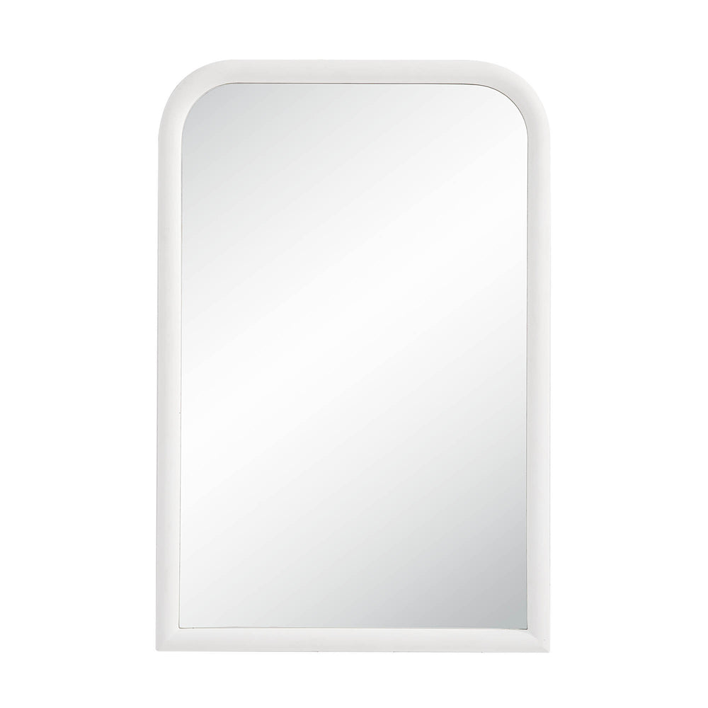 Colima 36" Tall Arch Wall Mirror, White - Main Image - MT2554