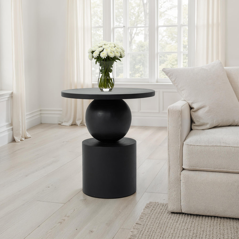 Paola 20.0" Height Side TableBlack - Lifestyle Image - TA540