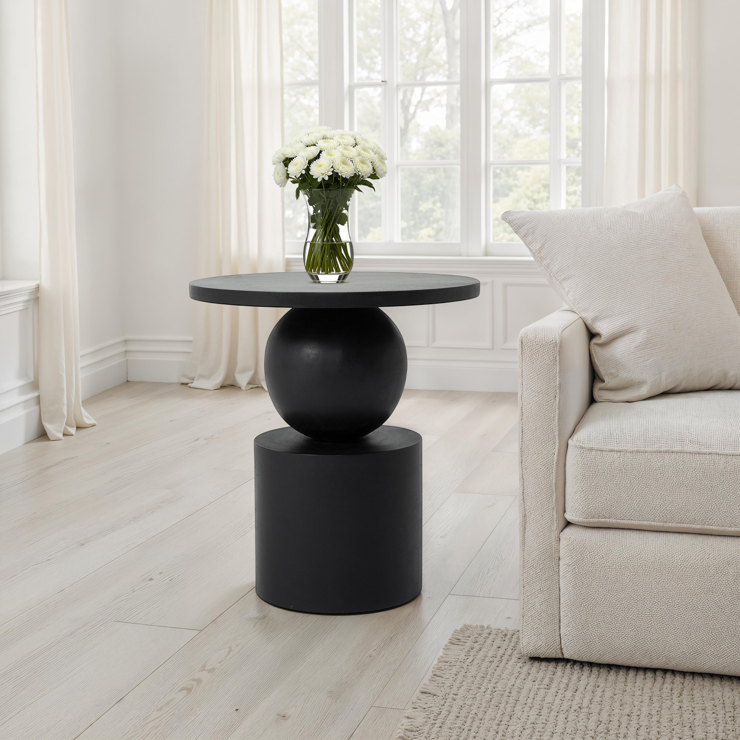 Paola 20.0" Height Side TableBlack - Lifestyle Image - TA540