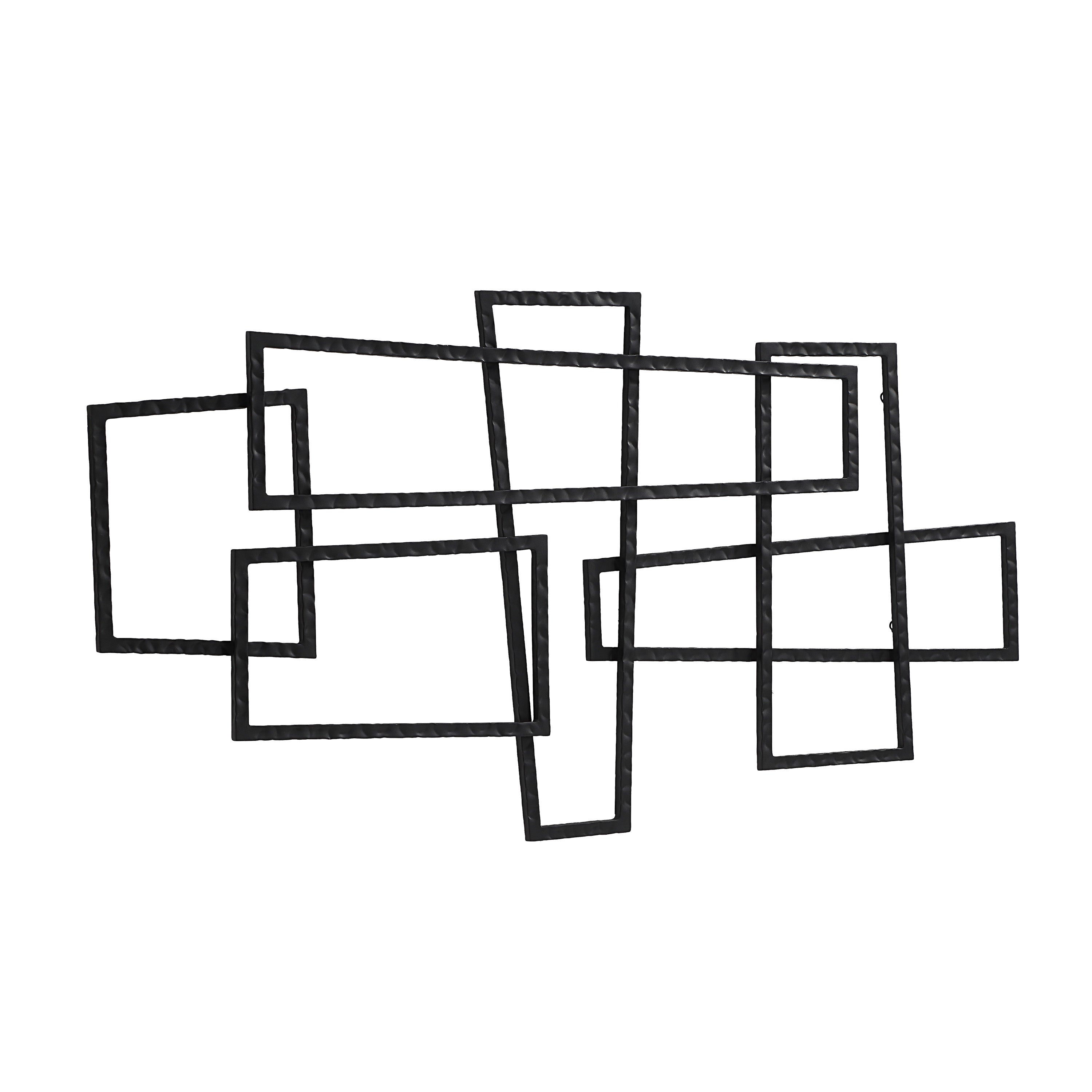 Bodkin 60" Wide Wall Decor, Black - Angle Image - W6765