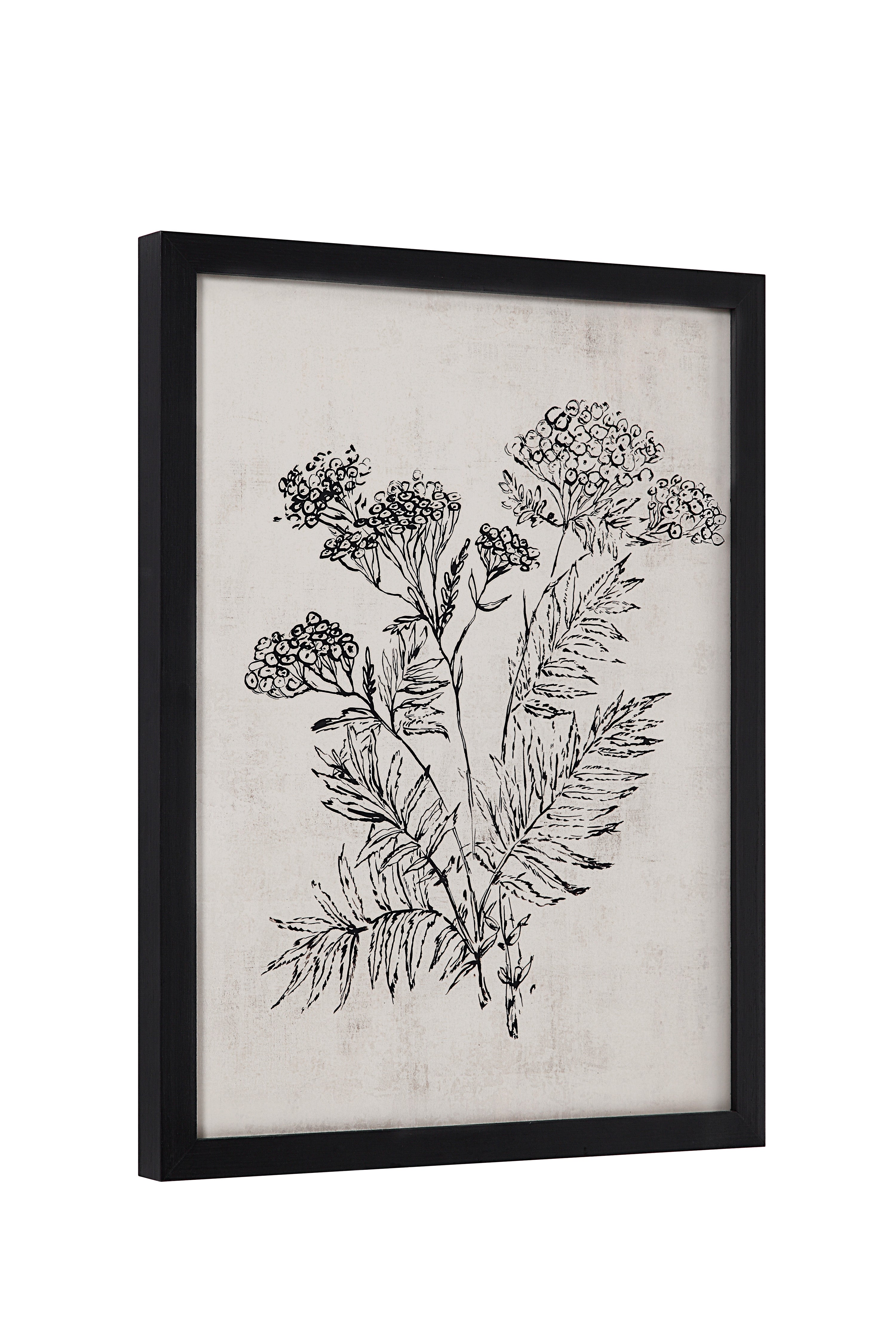 Basset 18" Wide Wall Art with Wood Frame, Painted Black - Additional Image 6 - PA0041