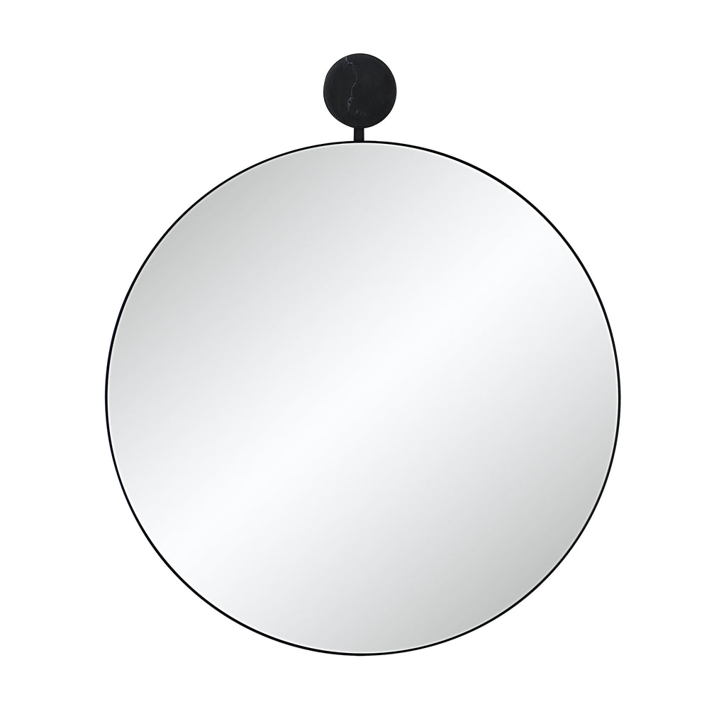 Adamas 42" H x 36" W Wall Mirror, Black - Main Image - MT2681