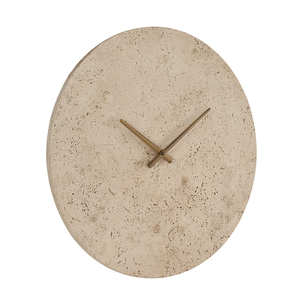 Fusion Wall Clock, Natural - Angle Image - CL260