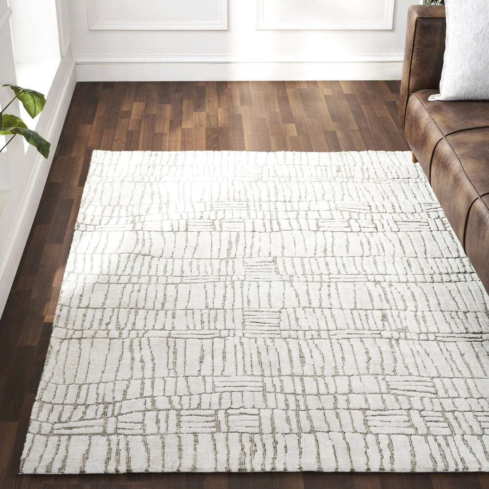 Hazel 8x 10 Power loomed Indoor Rug, Ivory - Lifestyle Image - RHAZ-10287-810
