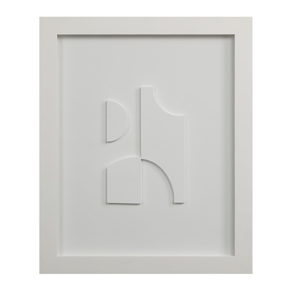 Ispra 19" Wide Wall Decor, Matte White - Additional Image 4 - W6760