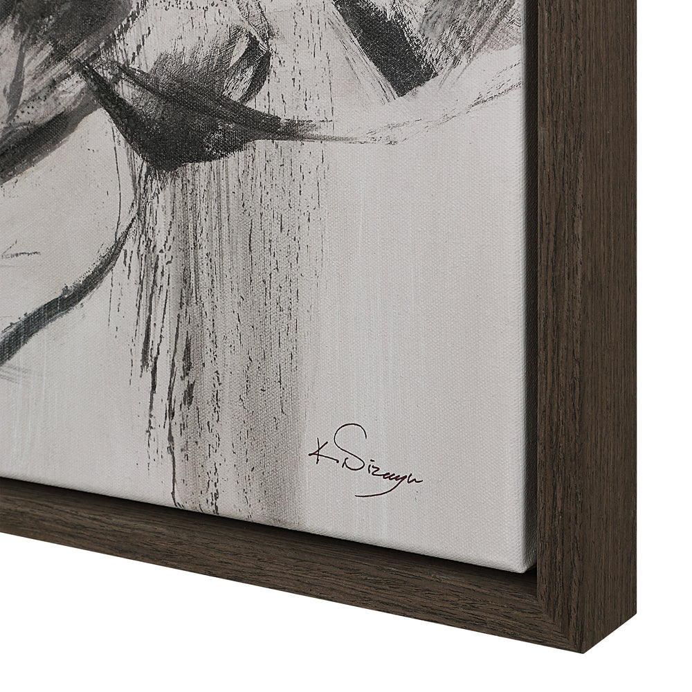 Evelyne 48" H x 36" W Canvas Art, White - Additional Images - OL2184